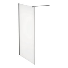 Laufen Pro - sprchová zástěna Walk-In 120x200, s upevňovacími prvky, pro sprchové vaničky do šířky 100 cm, černý