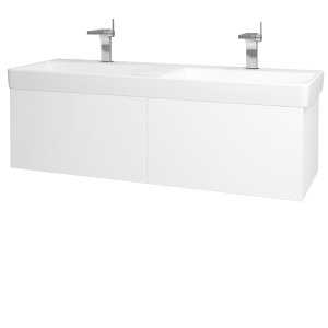 Variante SZZ2 130 - skříňka pro umyvadlo Laufen Pro S 130 cm, 2 zásuvky, závěsná, CS II