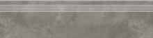 Quenos Grey Steptread - schodovka rektifikovaná 29,8x119,8 šedá matná
