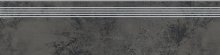 Quenos Graphite Steptread - schodovka rektifikovaná 29,8x119,8 šedá matná