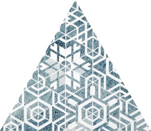 Boho 1 gresovy element mozaikowy - dlaždice dekor 21x18,2 modrá