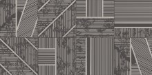Duo graphite dekor B - obkládačka inzerto 29,8x59,8 šedá