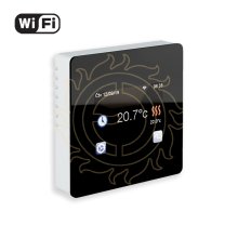 Termostat TFT WIFI (black) - programovatelný, s Wifi připojením, displej z černého skla