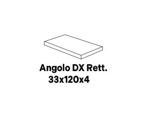 Deepstone Angolo DX Rett. Sand - schodovka pravá 33x120x4 béžová