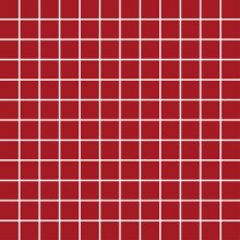 Chic Mosaico 2,5x2,5 Rosso - obkládačka mozaika 30x30 červená