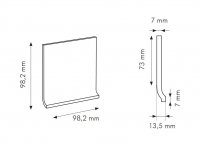 IN Malachite Cod. Z RAL 2003020 - sokl s požlábkem 10x10 zelená matná