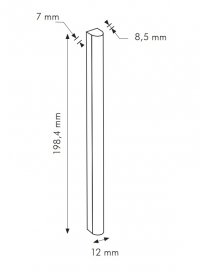 IN Pistacchio Stick RAL 1108030 - dlaždice bombato 1,2x20 zelená matná