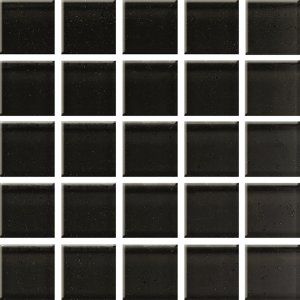 Black glass mosaic - obkládačka mozaika sklo 25x25 černá