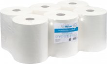 Papírový ručník Hygotrendy System, 2 vrstvy, bílý, 1 x 6 rolí