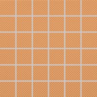 Color Two (RAL 0607050) - dlaždice mozaika 5x5 oranžová matná, R10 B, mrazuvzdorná