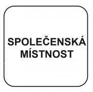 SLZN 44ATYP4 - Nerezový piktogram SPOLEČENSKÁ MÍSTNOST, 120x120 mm, povrch matný