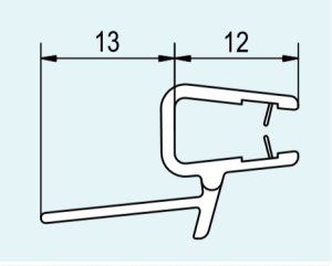 Vodorovné těsnění pro Swing Line SLR, R55