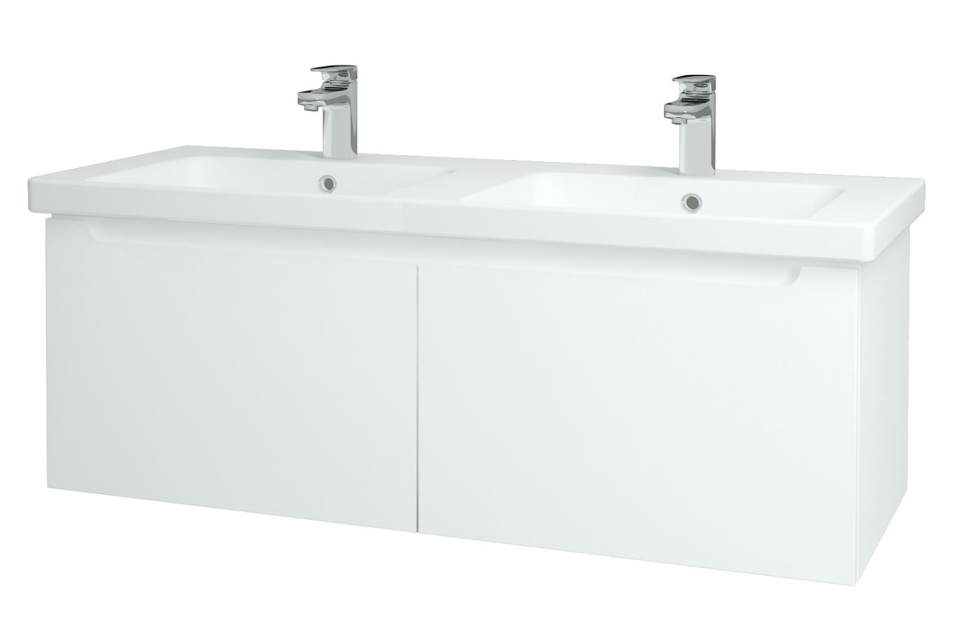 Color SZZ2 125 - skříňka s umyvadlem 125 cm, 2 zásuvky, závěsná, CS II