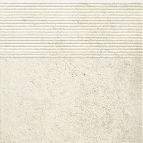 Scandiano beige stopnica ryflovana prosta - schodovka 30x30 béžová