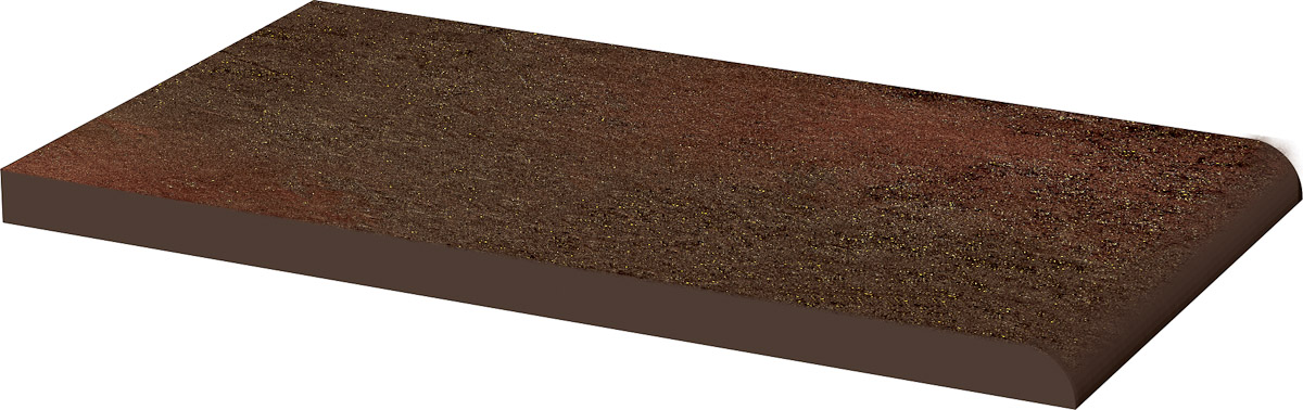 Semir brown parapet gladki - obkladačka parapet 24,5x13,5 hnědá