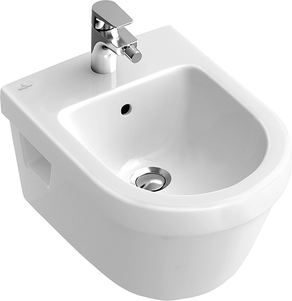 Architectura - bidet závěsný, 1 otvor, s přepadem