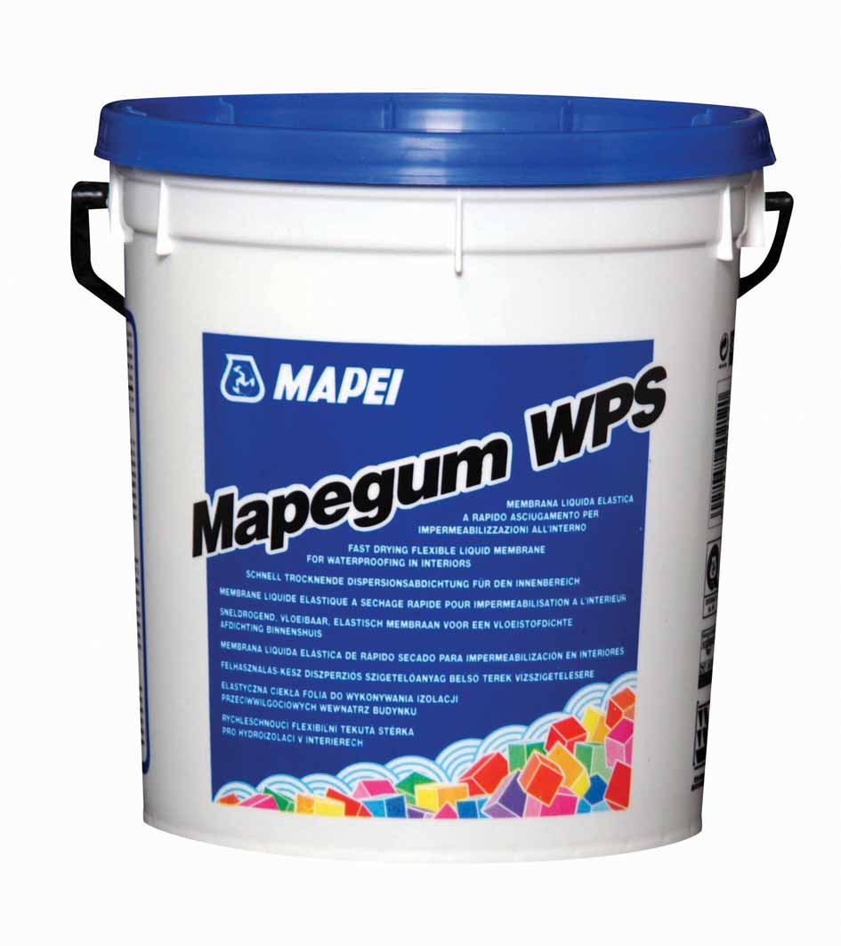 Mapegum WPS 5 kg - pružná tekutá rychle schnoucí stěrka pro hydroizolaci v interiéru