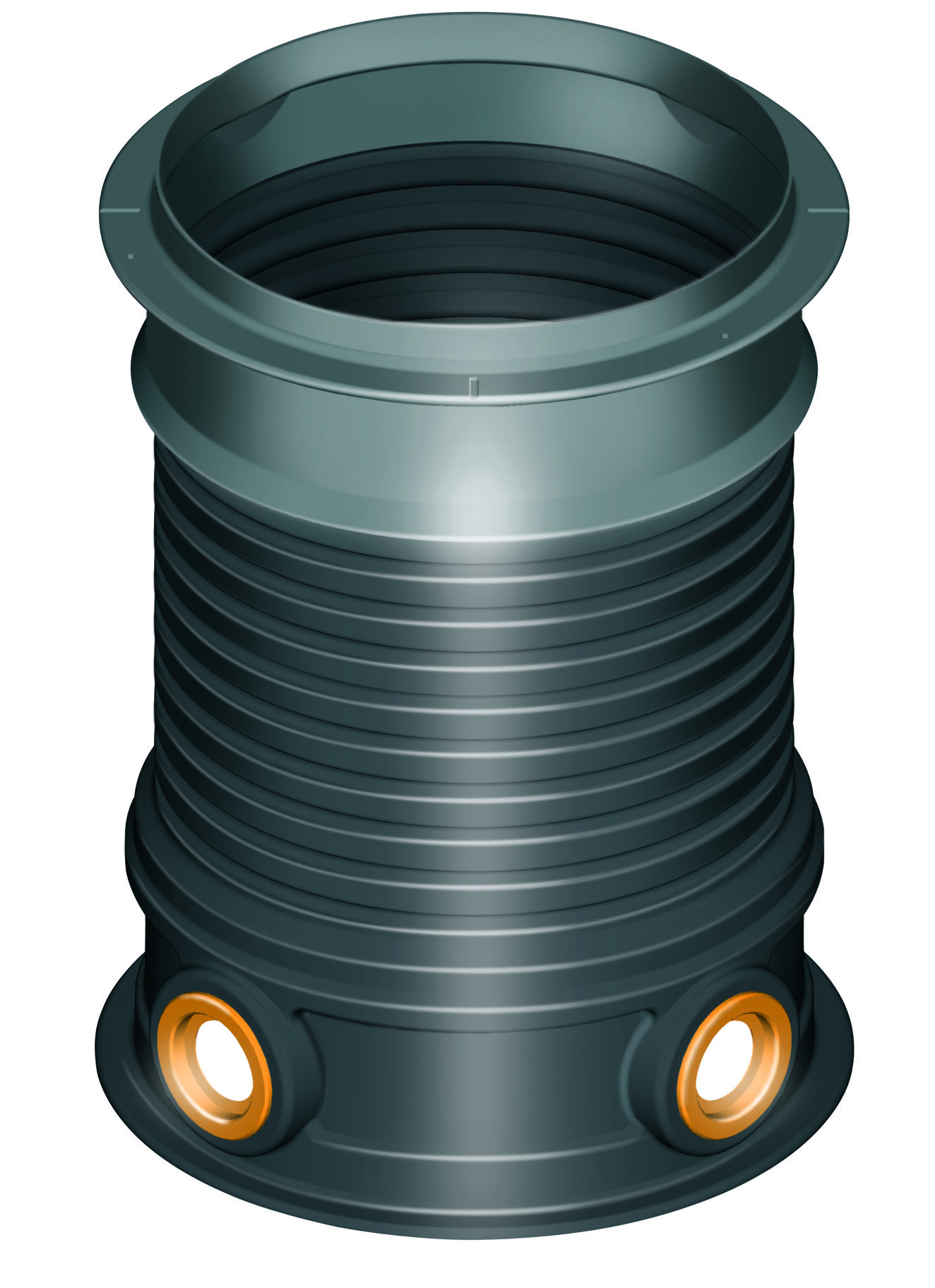 Šachtová kopule pro hlubší uložení, s otvory, hloubka 470-950 mm