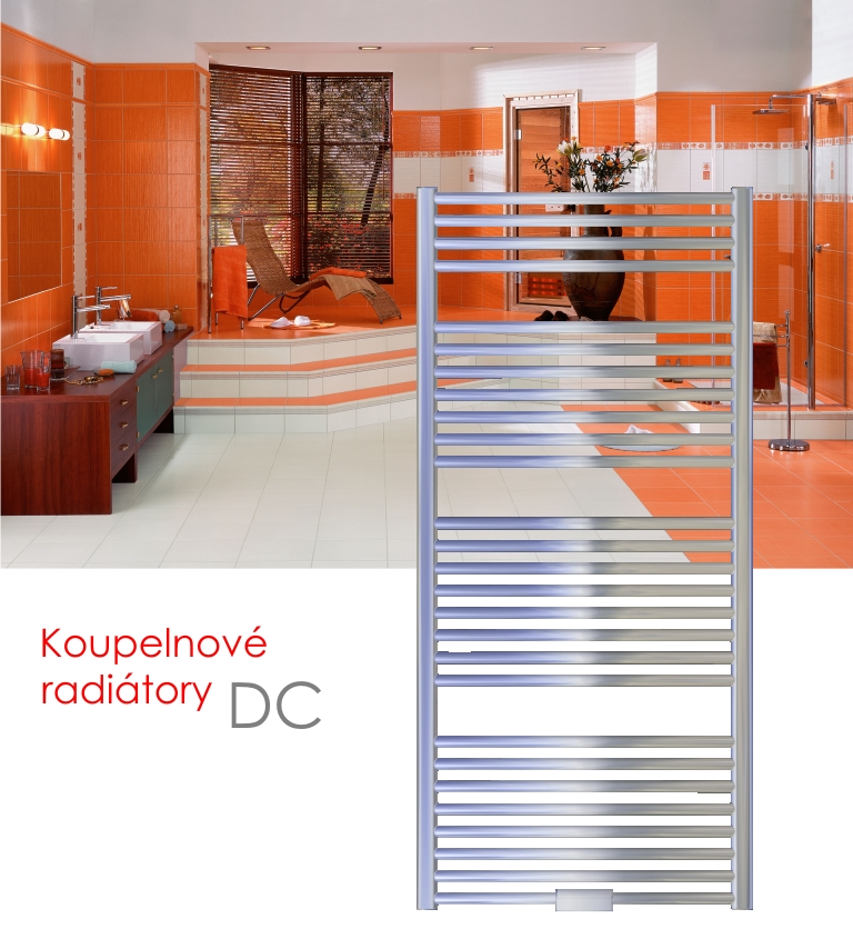 DC.ER 45x129 elektrický radiátor s regulátorem, do zásuvky, chrom