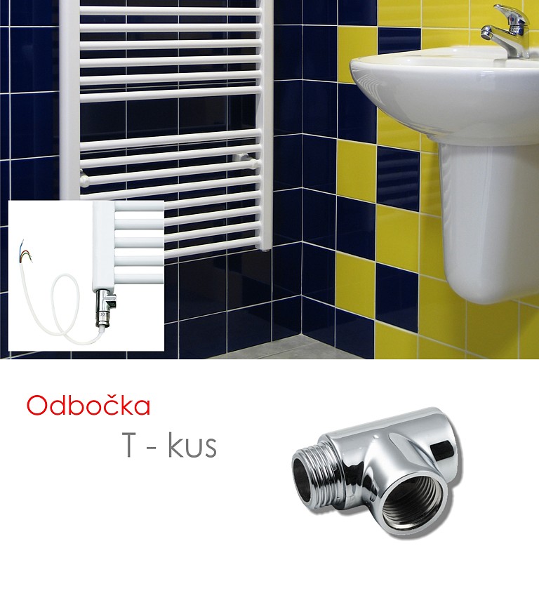 Odbočka T - kus chrom 1/2´´