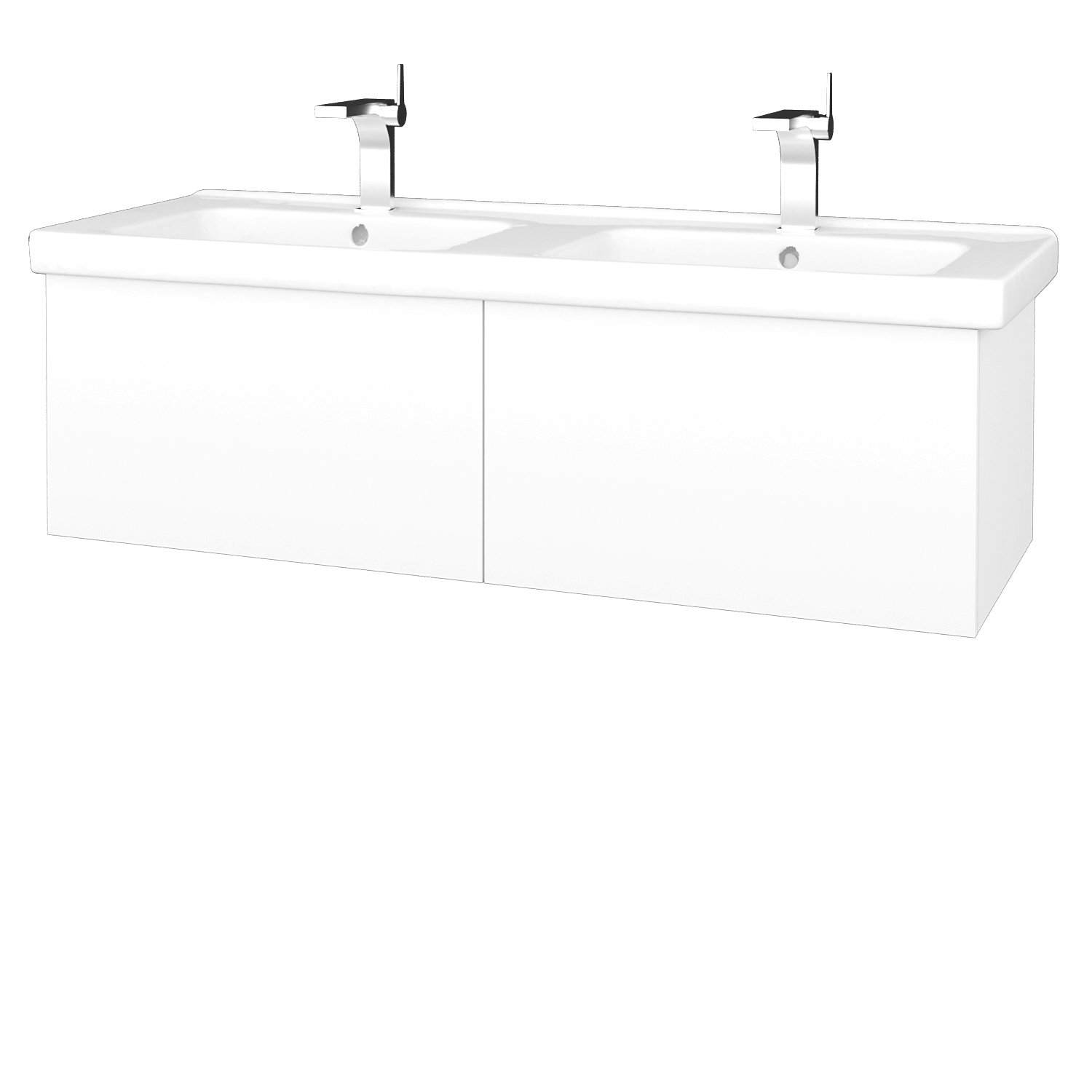 Variante SZZ2 125 - skříňka s umyvadlem Harmonia 125 cm, 2 zásuvky, závěsná, CS II