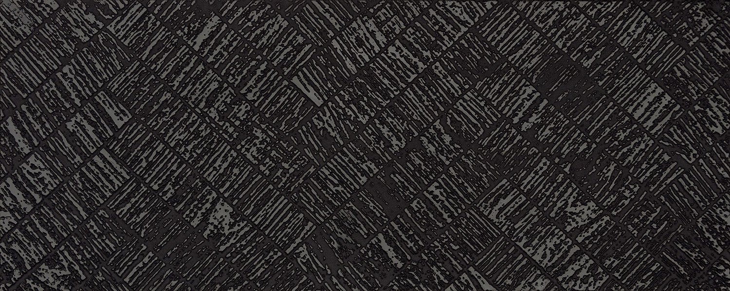 Modern Basalt black dekor scienny - obkládačka inzerto 29,8x74,8 černá