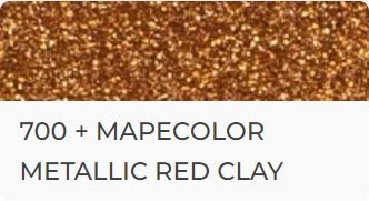 Mapecolor Metallic Red Clay - práškový pigment na bázi na bázi vysoce kvalitní perleťové slídy ke smíchání s Kerapoxy Easy Design