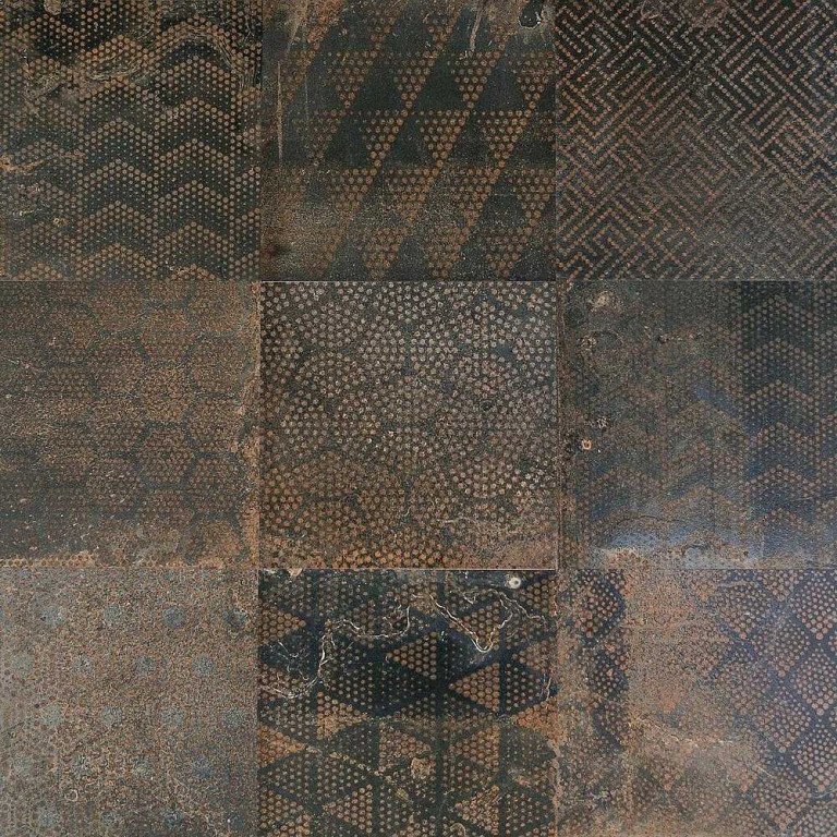 Patchwork Dark - dlažba rektifikovaná 20x20 černá matná