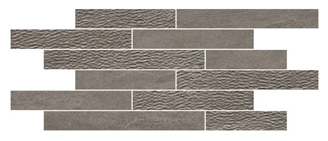 Norgestone Muretto Mix Dark Grey - dlaždice mozaika 30x60 šedá NST226N