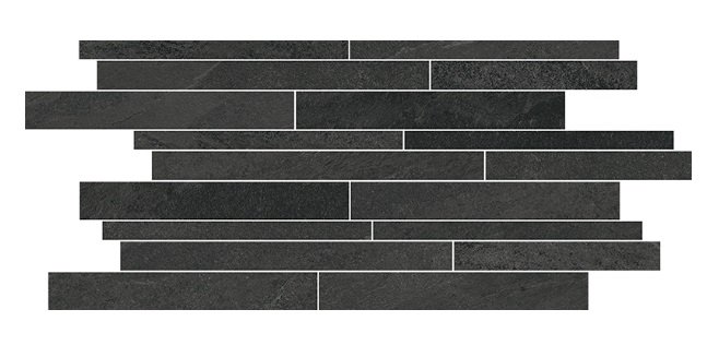 Norgestone Muretto Slate - dlaždice mozaika 30x60 černá