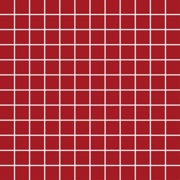 Chic Mosaico 2,5x2,5 Rosso - obkládačka mozaika 30x30 červená