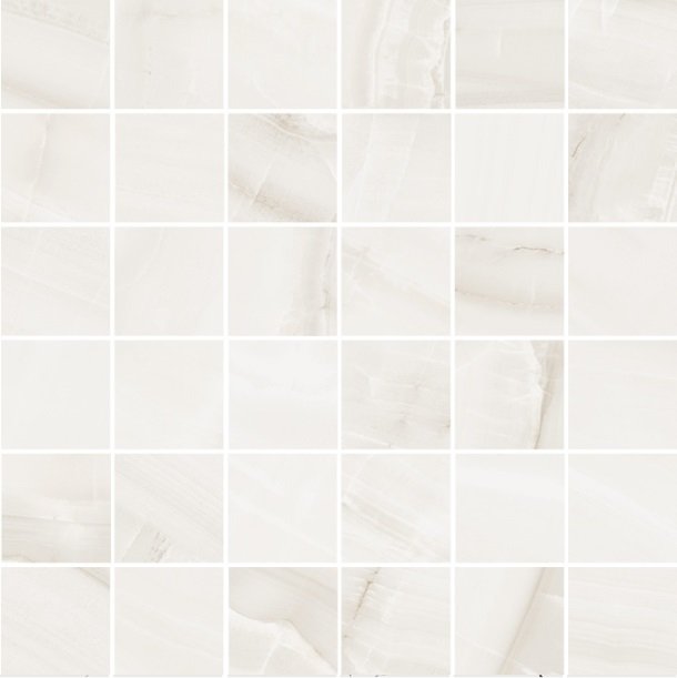 Extra Mosaico 5x5 Onice Bianco Naturale - dlaždice mozaika 30x30 bílá mat