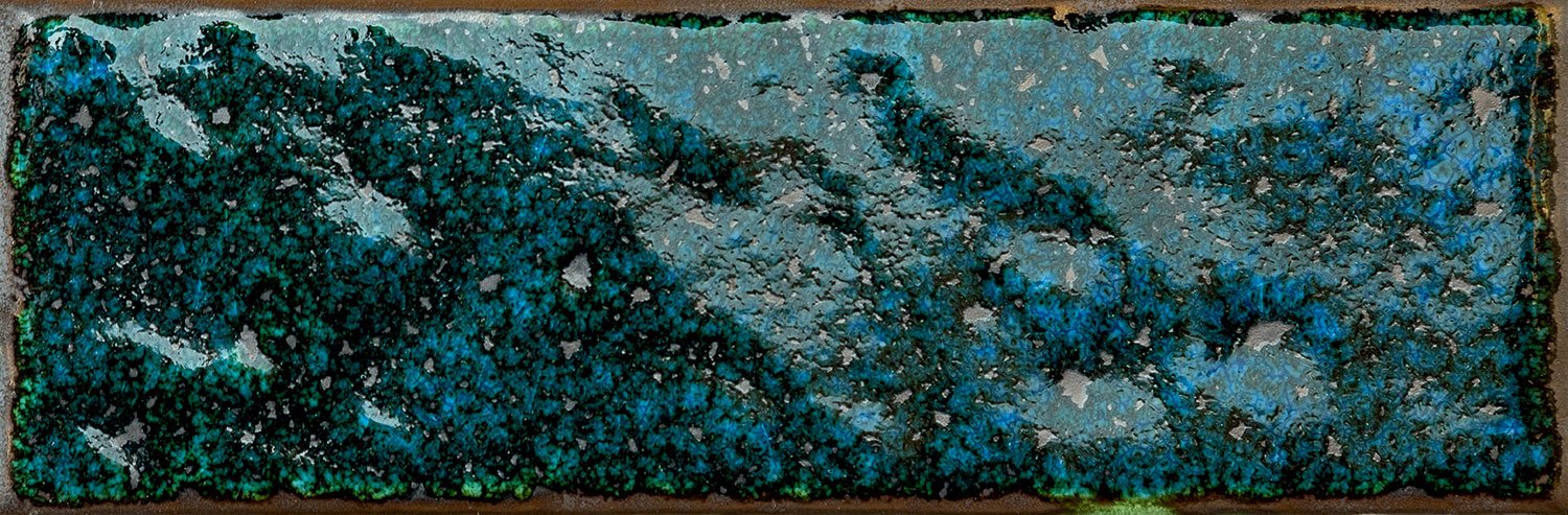 Boho brick dekor - obkládačka inzerto 7,8x23,7 modrá 6004974