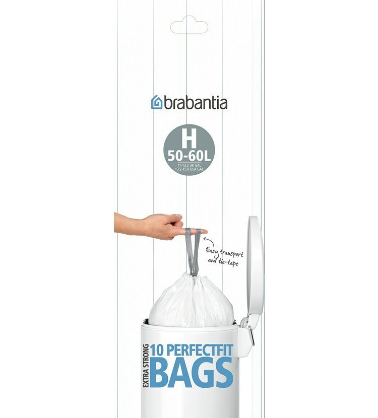 Brabantia Perfectfit pytle do koše 50-60 l (H), 10 ks sáčků v roli