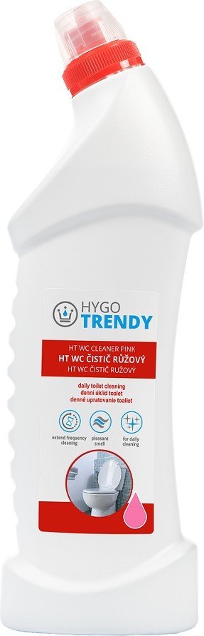 WC čistič HYGOTRENDY, růžový, 750 ml