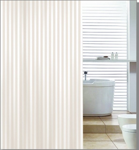 Sprchový závěs 180x200 cm, polyester, béžová ZP003