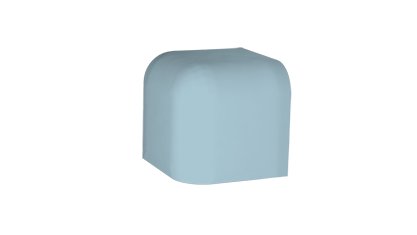Color Two (RAL 2408015) - vnější roh 2,4x2,4 modrá matná, R10 B, mrazuvzdorná GTVR4F03