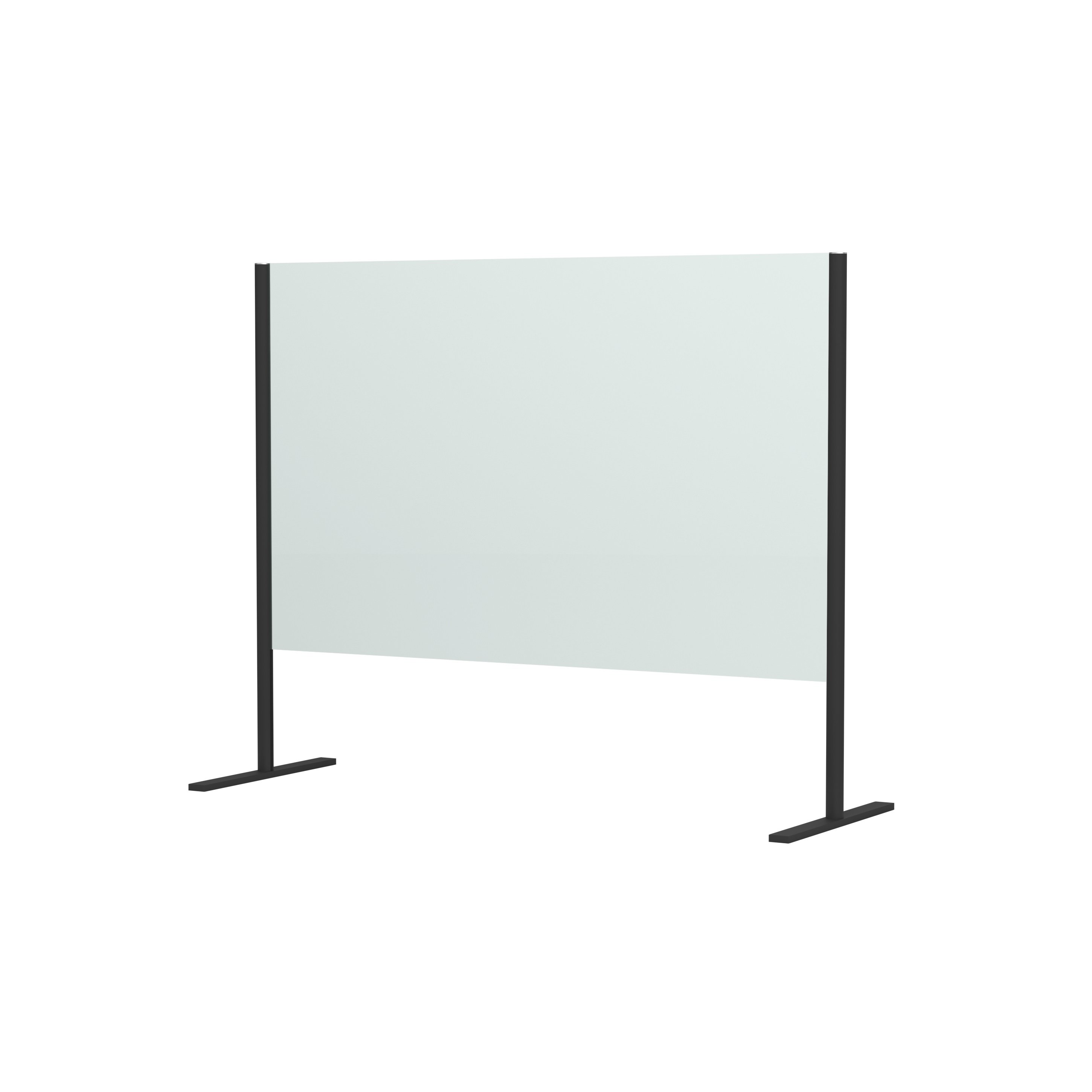 Safe Screen - dělící přepážka 120 cm, černá matná