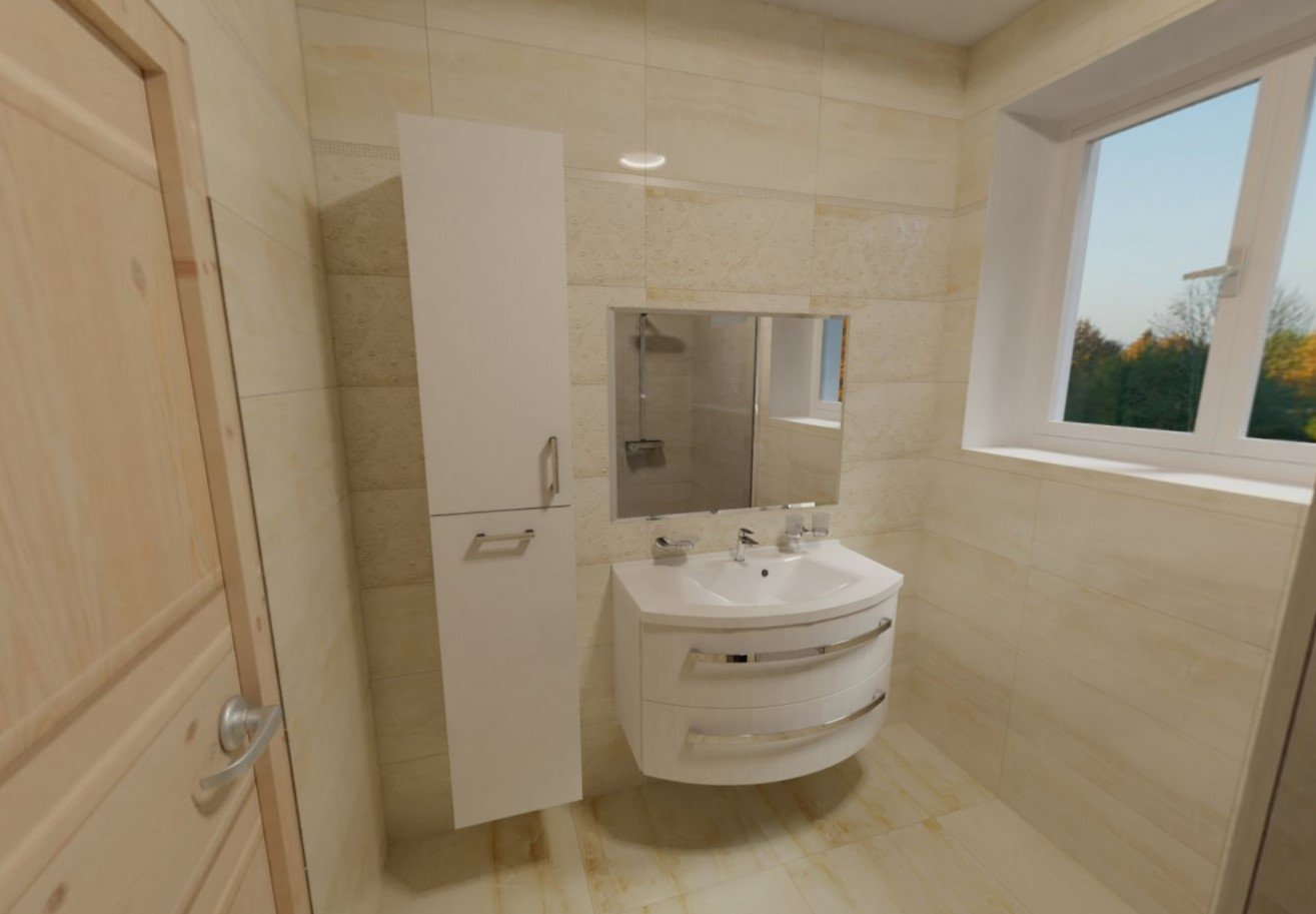 3D návrh - koupelna Onis 360 3d Onis