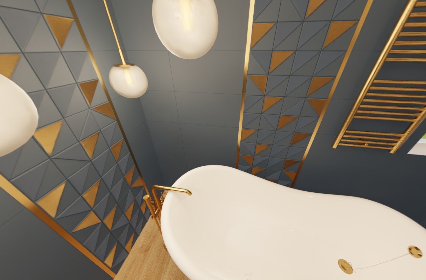 3D návrh - koupelna Tubadzin Reflection 3d Tubadzin Reflection 2021